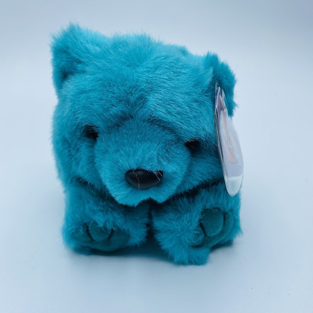SWIBCO Puffkins TELLY the Blue Bear Plush 4" with Tags Style #‎ 6673 1994